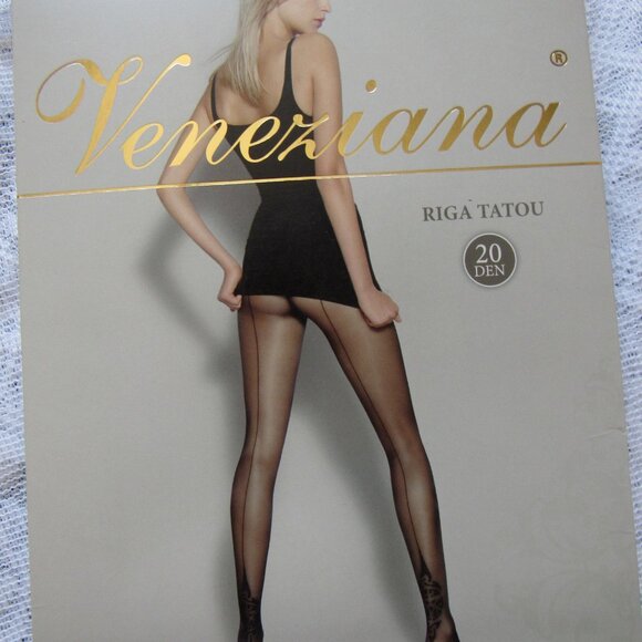 Lot 3 pairs Tights, sz.A, Black & Electric Blue. made in Italy - Picture 7 of 7